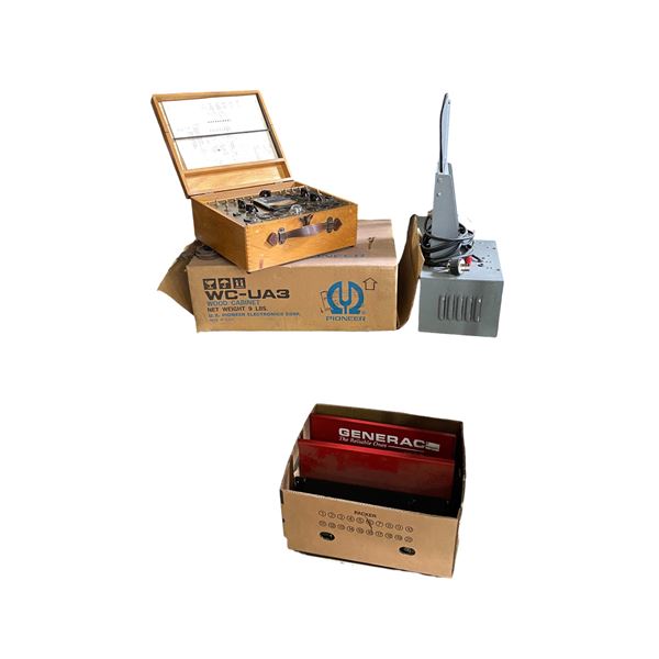 Group of 3 - Beckman & Whitley Thermal Radiometer TCH 188-01, Generac GN14003E, and U.S. Pioneer WC-