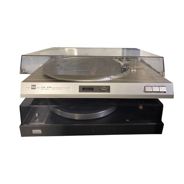 Group of 2 Dual CS 515 and Sansui SR222 Turntables