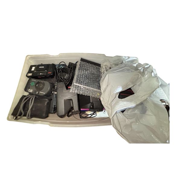 Group of Vintage Cameras Includes Fujifilm, Vivitar, and More