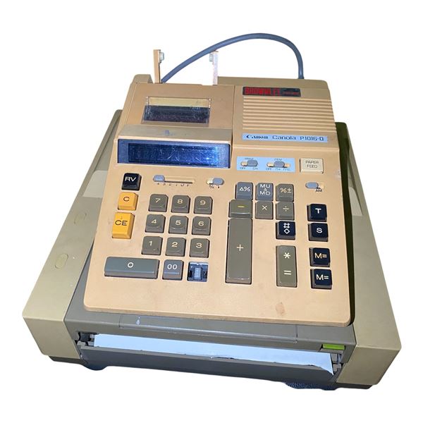 Canon FAX-220 Fax Machine and Canon Brownlee Canola P1016-D Calculator
