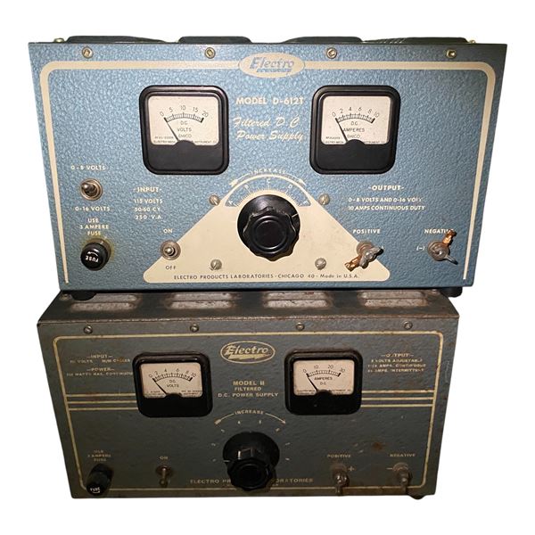 2-Pcs Electro Filtered D.C. Power Supplies