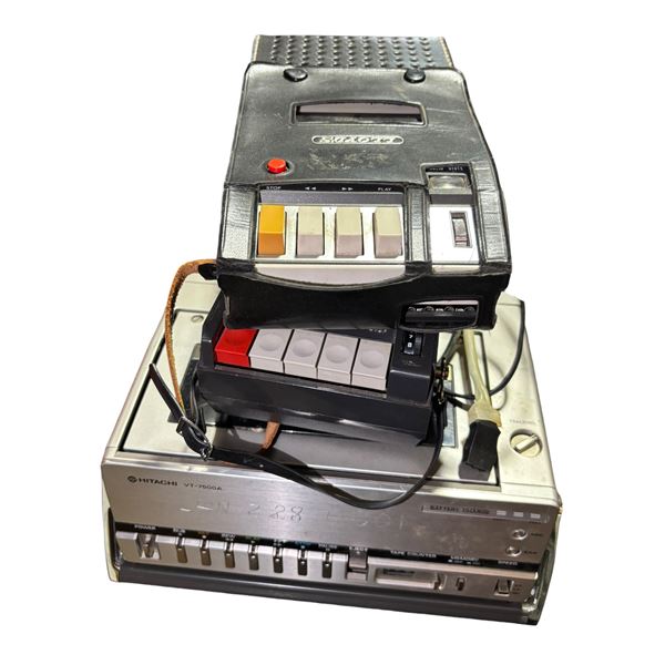 Group of 3 Cassette Recorders - Lloyds, Hitachi VT 7500A, and Holiday