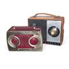 Image 1 : Group of 2 Portable Mid-Century Transistor Radios - includes Westinghouse Model 729P7 Suntan & Motor