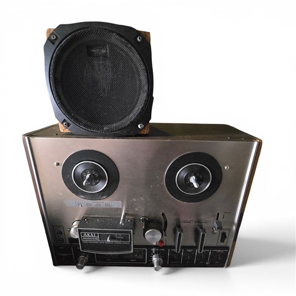 Akai Reel-to-Reel Tape Deck Recorder, Model 4000DS - includes Full-Range Fairing Speaker