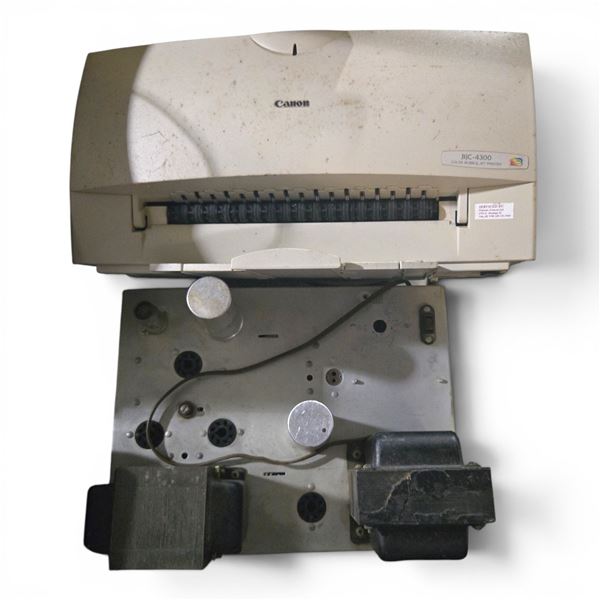 Canon BJC-4300 Color Jet Printer & Vintage Electronic Chassis Tube Components