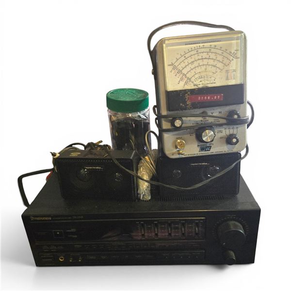 Pioneer Stereo Receiver Model 251R & Dynascan Vacuum Tube Voltmeter (VTVM) Model 175 - includes Set 