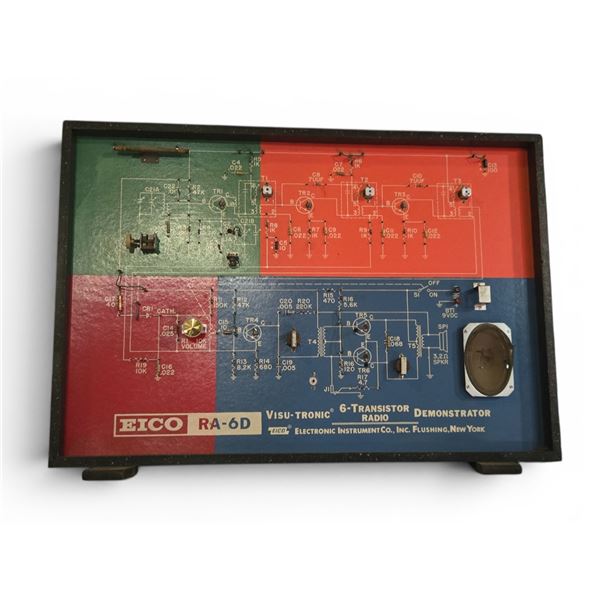 Eico RA-6D Visu-Tronic 6-Transistor Radio Demonstrator, 1960's