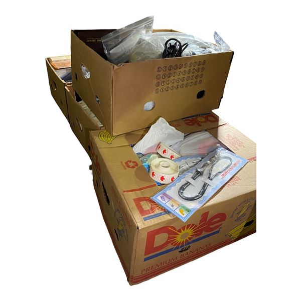 Misc. Group lot - includes Cable Converter/ GFC Linear Power Supplies/Stickers/Datacard Card Printer
