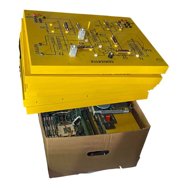 Box full of Electronic Circuits Boards Components & Parts