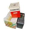 Image 1 : Hammond 1000V Transformer, Box full of Electrolytic Tube Radios Can Capacitors & Sola Constant Volta