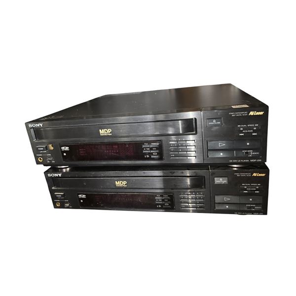 Group of 2 Sony CV Video Multi Disc Player - Model MDP-210