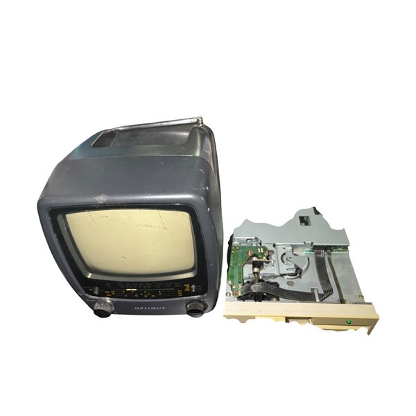 Vintage Optimus Portable TV/Radio and Internal Drive Chassis