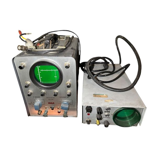 Group of 2 - RCA WO-31A Oscilloscope & Philips Test Unit