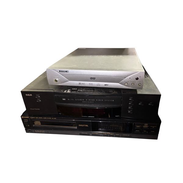Group of 3 Home Theatre Players - RCA, Sharp, Citech
