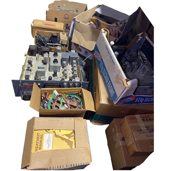 Vintage Radio Gear, Wires, Connectors, and Electronic Components