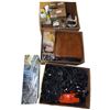 Image 1 : Boxes of Vintage Misc Electronic Components, Parts, Wires, and Glassware