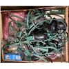 Image 5 : Group of Vintage Misc Stereo Parts, Snap Hooks, Tubing, String Lights, and Wires