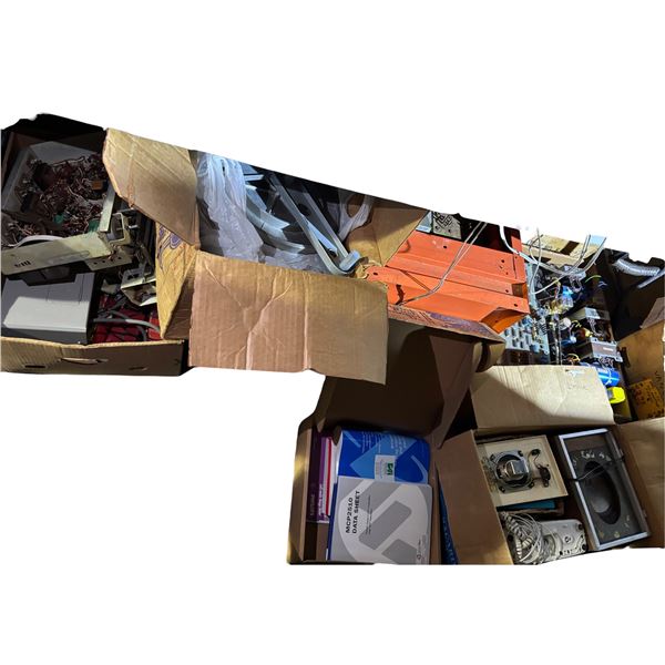 Assortment of Vintage Misc Chassis, Wires, Metal Parts, and More
