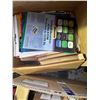 Image 5 : Boxes of Vintage Misc Speakers, Magnetic Tape, Wires, Tubes, and More