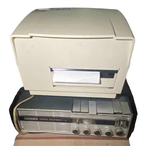 Vintage Uher 4000 Report L Tape Recorder and Datamax Printer