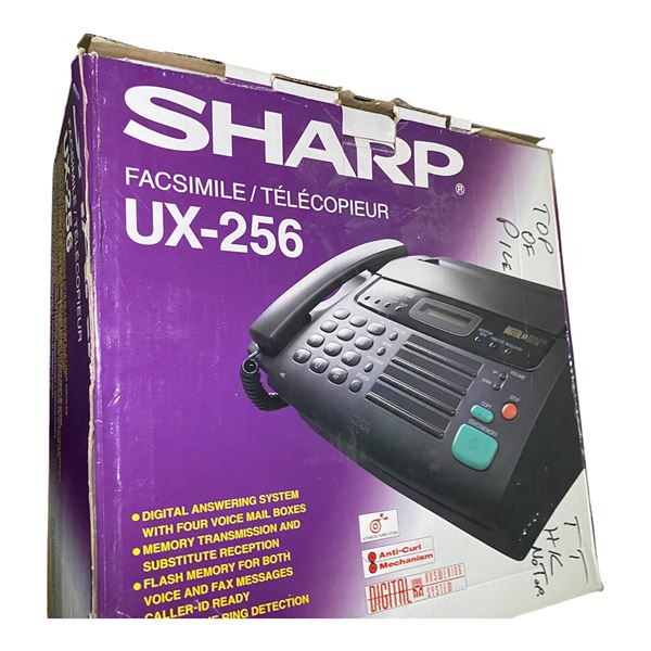 Sharp UX-256 Facsimile Machine with Digital Answering System (In Box)
