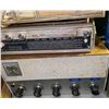 Image 3 : Group of 3 - Bulova Clock Radio, Kapsch "Privileg" Radio, and Amplifier