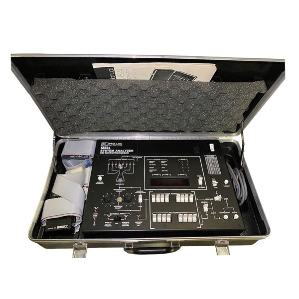 1970s Pro-Log M824 System Analyzer Z80 Microprocessor with Case and Manuals