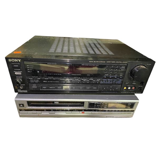 Sony Receiver STR-AV1020 and Sanyo VCR VHR1100