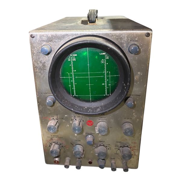 Vintage Round-Screen Oscilloscope