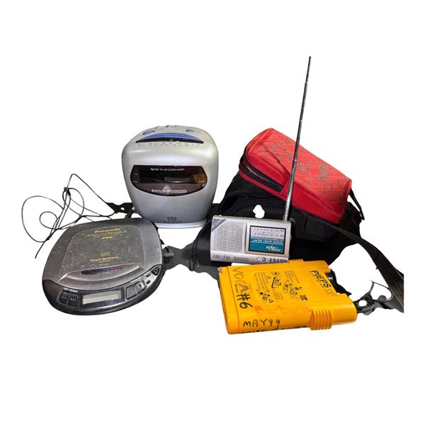 Group of Misc - Philips Clock Radio, Star Studio AM/FM Radio, CD Player, Etc.