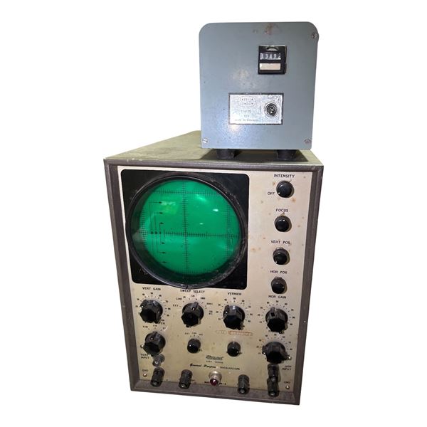 Vintage Tube-Type General Purpose Oscilloscope (with Casella London T16120 Counter)