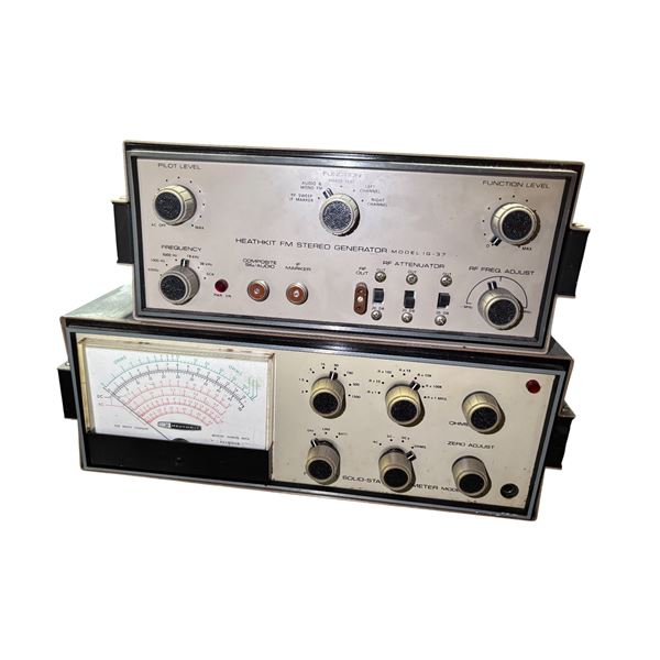 Heathkit FM Stereo Generator Model IG-37 with Heathkit Solid-State Ohmmeter/Multimeter