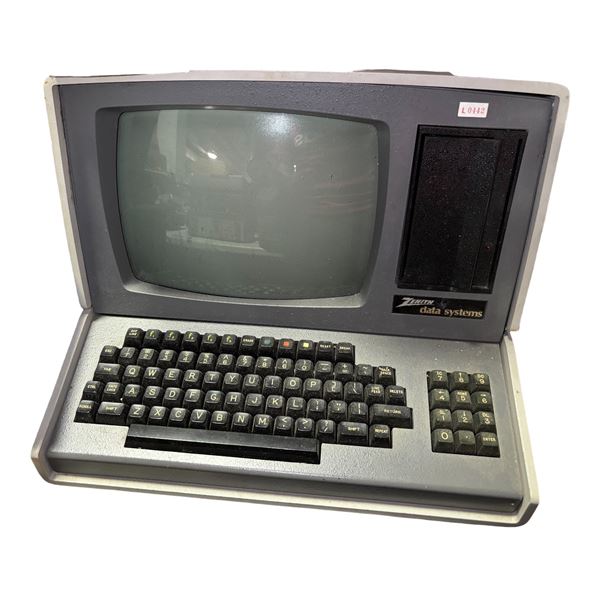 Vintage Zenith Data Systems CRT Computer Terminal with Keyboard