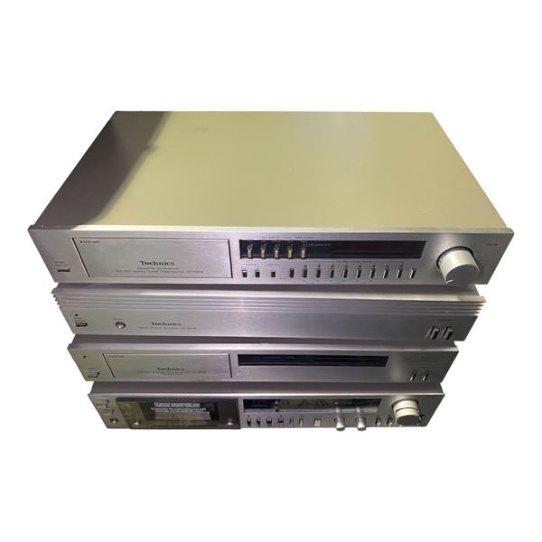 Technics Component Stereo System - ST-K808 FM/AM Tuner Preamplifier, SE-A808 Power Amplifier, SH-R80