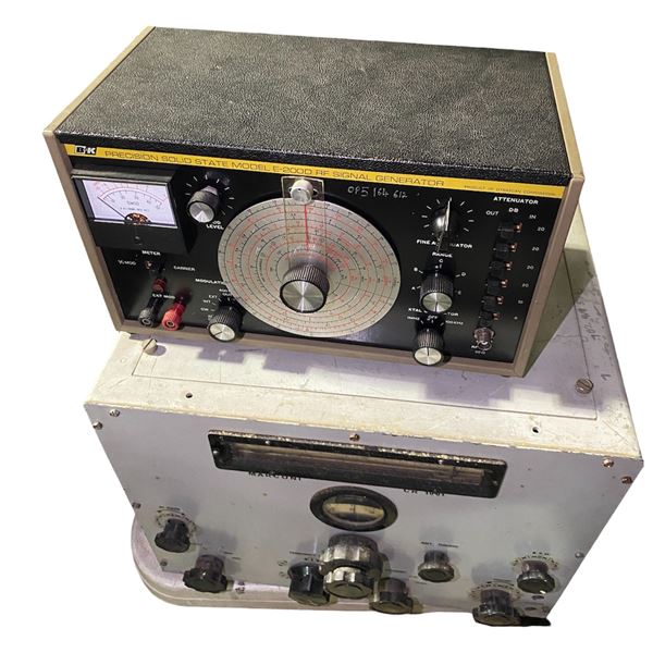 B&K Precision Model E-200D RF Signal Generator & Marconi CR 1001 Communications Receiver