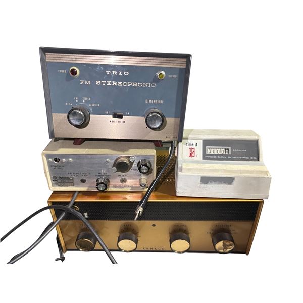 Trio FM Stereophonic Tuner and Time It Timer, Amado, Dynasea Echosounder, Etc.