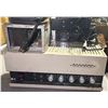 Image 3 : Vintage Electronic Test Equipment Set featuring Dual AC Adaptors stacked on a large Bouyer Power Amp