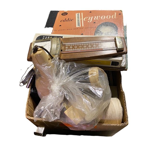 Group of Misc - Indoor/Outdoor Thermometer, Eddie Haywood, Polaroid Supercolor, Etc.