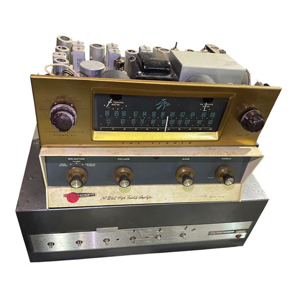 The Fisher, Heathkit, and Fanon-Masco Audio Component Stack