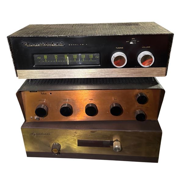 Vintage Audio Component Stack (Heathkit, Harman Kardon, Dynatuner. )