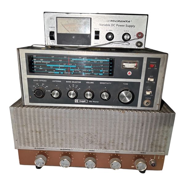 Audio & Electronics Stack (Micranta, Knight Star Roamer & Phono Motor A17)
