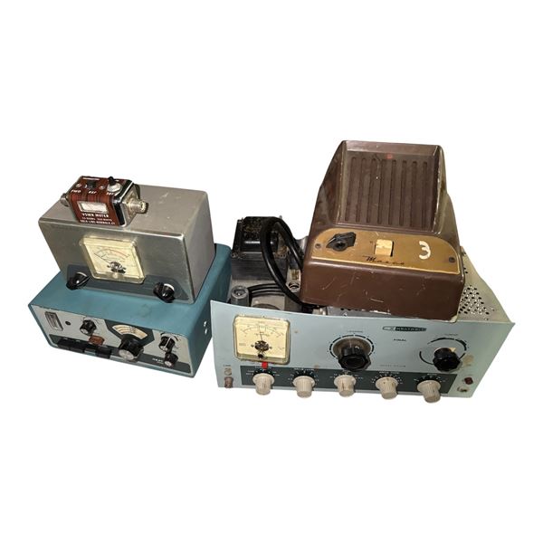 Group of Misc Electronics - Heathkit Model DX-60B Phone, Masco Tabletop Tube Amplifier, Heathkit Mod