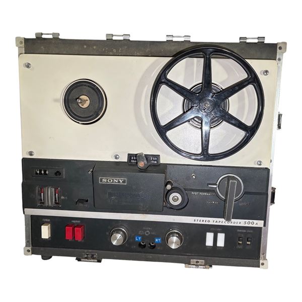 Sony TC-500A Vacuum Tube Tapecorder Reel To Reel Player with Detachable Speakers