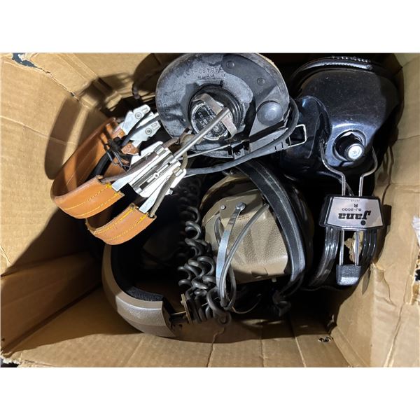 Box Of Various Headsets