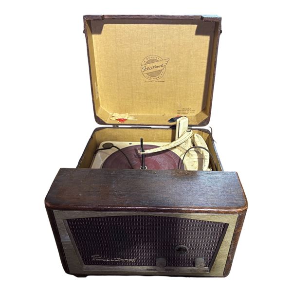 Vintage Record Player 802 Fleetwood Portable Record Player Case