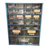 Image 1 : Vintage Metal Frame Storage Cabinet Organizer Unit