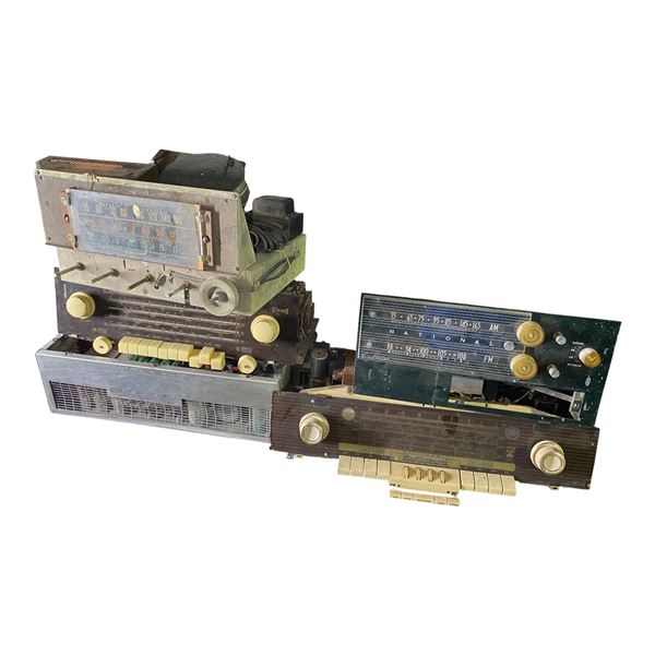 Group of 5 Vintage Radio Chassis