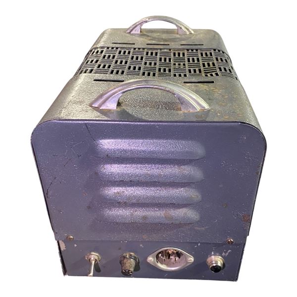 Vintage Amplifier in Metal Frame