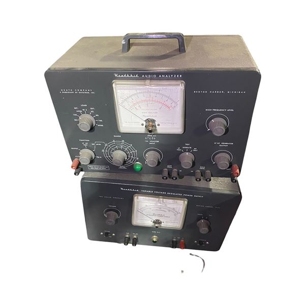Group of 2 - Heathkit Audio Analyzer and Variable Voltage Regulated Power Supply