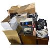 Image 1 : Large group of Misc items: 8 Track Tapes, Great Base Station Radio, Jackson Oscillator, and More